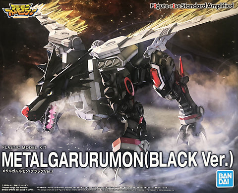 [In Stock] BANDAI Figure-rise Digimon Metal Garurumon Black Ver.